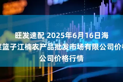 旺发速配 2025年6月16日海口市菜篮子江楠农产品批发市场有限公司价格行情
